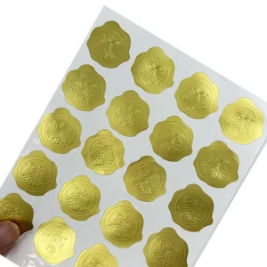 Custom Full Color Printed Products Label Promotion Embossed Stickers Digital Printing Packaging Labels for Bottle
