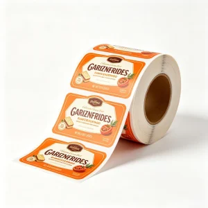 Custom Full Color UV Resistant Eco Friendly Recyclable Waterproof Self Adhesive Vinyl Food Label Roll Stickers