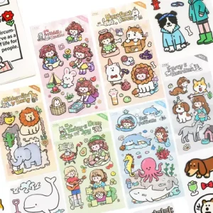 Custom Glitter Cute Vinyl Sticker Rolls