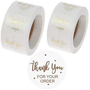 Custom Gold Foil Stamping Cosmetics Sticker Rose Foil Round Logo Private Labels for Perfume Bottle Stickers Printing Roll