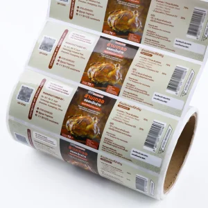 Custom Gold Foil Vinyl Waterproof Clear Condiment Bottle Packaging Labels for Chili Oil Spice Food Stickers for Cans