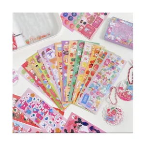 Custom Hand Account Printing Waterproof Transparent Gold Sticker LOGO Label Self Adhesive Gold Foil Stickers