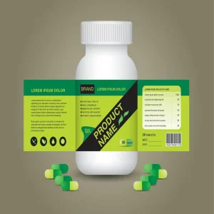 Custom Health Care Product Bottle Labels Custom Stickers Self adhesive Logos Waterproof Vinyl Pharmaceutical Packaging Labels