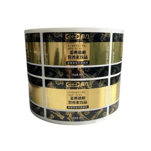 Custom Health Product Label Stickers Adhesive Vinyl Labels Food Supplement Bottles Gold Foil Oil Proof Holographic Custom