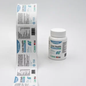 Custom Health Supplement Bottle Labels Personalized Design Stickers Custom Adhesive Stickers for Medicine Bottles
