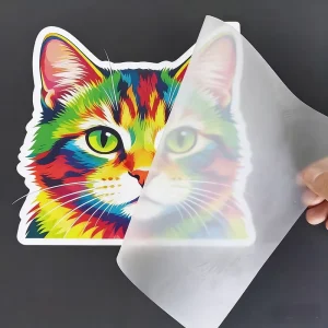 Custom Heat Transfer Holographic Hologram Label Stickers for Clothing Label Trimmings Stickers Refrigerator Cup Tumbler Uv Dtf