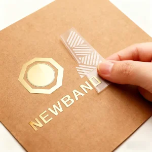 Custom High Grade 3D UV Transfer Logo Self Adhesive Stickers Durable Laminate Finished for Sealing Commercial Product Packaging