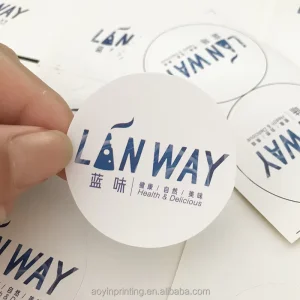 Custom High Quality Private Packaging Labels Waterproof Vinyl Stickers for Products Electronics Cups