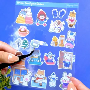 Custom High Quality Private Waterproof Adhesive Vinyl Labels Cartoon Kiss Cut Stickers