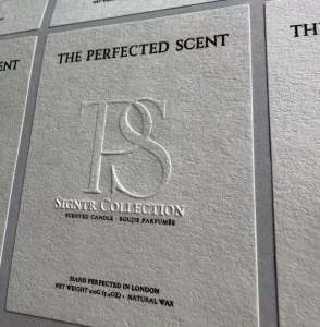 Custom High Quality Self Adhesive Packaging Labels Embossed Special Texture Decorative Stickers For Business