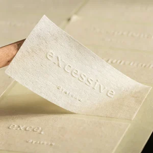 Custom High end Texture Paper Sticker logo Label Sticker Embossed Sticker for Candle Can Perfume Packaging