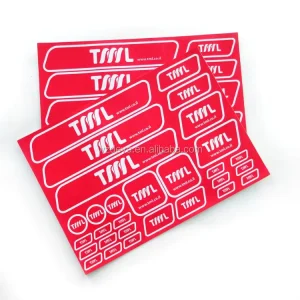 Custom High quality Printed Logo Stickers Premium Coating Spot Varnish UV Coating Water Resistant Eco Friendly Promotional Use