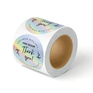 Custom Hologram Die Cut PVC Adhesive Sticker Printing Weatherproof Holographic Logo Stickers Decorative