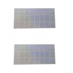 Custom Hologram Transparent Security Stickers Printable Anti fake Transparent Label Sticker
