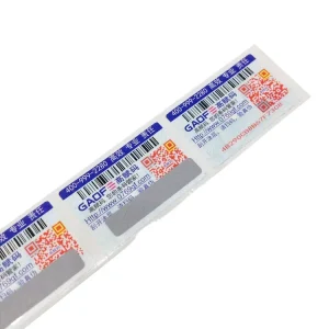 Custom Holographic QR Code Anti Fake Security Seal Polyimide PET Acrylic Adhesive Die Cut Packaging Label