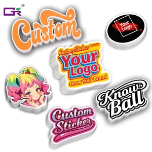 Custom Holographic Waterproof Vinyl Die Cut Stickers Self Adhesive Labels for Company Logo Cartoon Anime Packaging