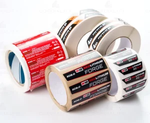 Custom Industrial Product Logo Paper Labels Tag Vinyl PVC Sticker Adhesive Printing Waterproof Oil Resistant Durable Labels