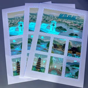 Custom Invisible Ink UV Light Hidden Pattern Security Packaging Label Logo Decorative Sticker