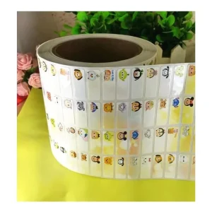 Custom Iridescent Hologram PVC Stickers UV Gloss Laminated Waterproof Die Cut Adhesive Wall Decals for Branding