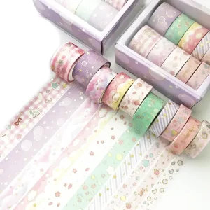 Custom Japanese Washi Tape HolographicAnime Cartoon Custom Washi Tape Printing Pet Cute Washi Tape Manufacturer