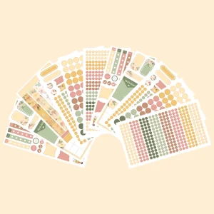 Custom Journal Stickers Planner Accessories Calendar Stickers Sheets for Adults Planner