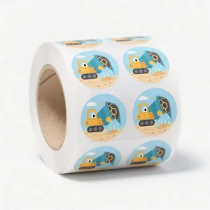 Custom Kids Construction Truck Stickers PVC Waterproof Decals for Toys OEM ODM Available