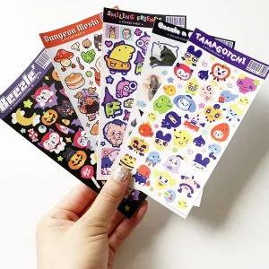 Custom Kiss Cut Adhesive Vinyl Sticker Label Sheet