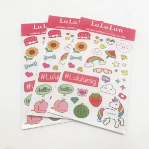 Custom Kiss Cut Sticker Sheet Adhesive Printing Label for Kids