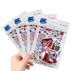 Custom Kiss Cut Sticker Waterproof Cartoon Business Logo Printing Strong Adhesive Die Cut Vinyl Label Stickers