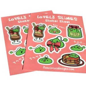 Custom Kiss Cut Vinyl Stickers Sheets Printing Packaging Label Adhesive Waterproof Kiss Cut Logo Stickers