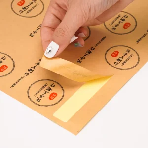 Custom Kraft Paper Stickers 80g A4 Brown Kraft Paper Stickers