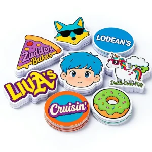 Custom LOGO Printing Die Cut Vinyl Stickers Customized Waterproof Cartoon Stickers Manufacturers Custom Stickers