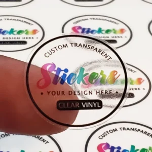 Custom LOGO Transparent PVC Vinyl Self Adhesive Die Cut Sticker Label Sheet Business Advertisement for Promotional Gifts