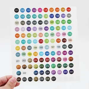 Custom Label Color Dot Stickers Nail Polish Bottle Mix Color Small Round Sticker Packaging Label for Nail Polish Bottles