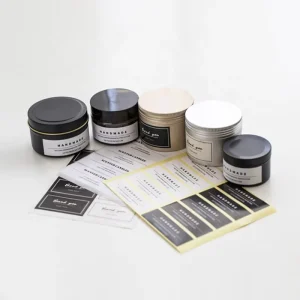 Custom Label Cosmetic Sticker Vinyl Waterproof Customize Item Time Surface Packaging Color Roll Stickers for Beauty
