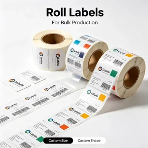 Custom Label Hologram Clothing Label Sticker Logo Packaging Label Thank You Vinyl Sticker Custom Holographic Promotional Sticker