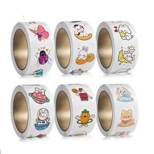 Custom Label Paper Sticker Roll for Holiday Packaging