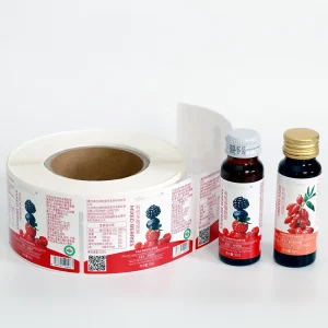 Custom Label Sticker Printing Adhesive Vinyl Food Beverage Packaging for Cosmetic Candy Olive Oil Glass Bottles Sticker Labels