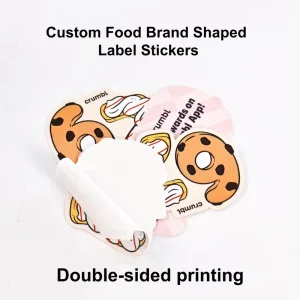 Custom Label Stickers Factory Direct Double Sided Food Grade Stickers FDA Compliant Bakery Packaging Decals