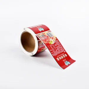Custom Label Stickers Printing Cosmetic Roll Plastic Waterproof Adhesive Vinyl Food Glass Bottle Packaging Sticker Label