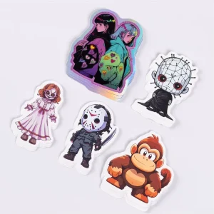 Custom Labels Cartoon Waterproof Die Cut Stickers Logo Stickers Glossy Bright Effect Die Cut Stickers