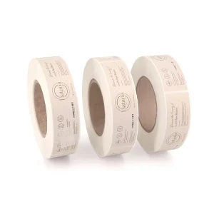 Custom Labels Fast Turnaround Flexographic Printed PET Labels Film Lamination Left First Brand Sticker
