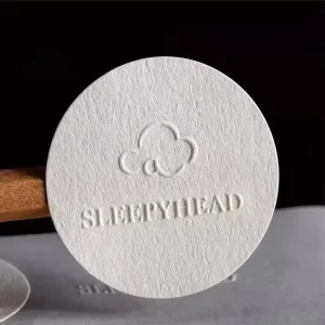 Custom Logo 3D Emboss Brand Design Self Adhesive Matte Textured Label Paper Boxes Seal Stickers Labels