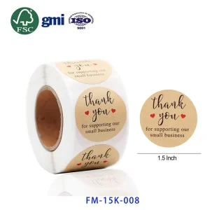Custom Logo Adhesive Round Glass Jar Plastic Bottle Print Paper PVC Vinyl Waterproof Roll Sticker