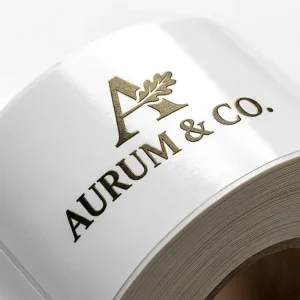 Custom Logo Adhesive Stickers Business Packaging Roll Personalized Brand Name Labels Durable Waterproof Fast Turnaround
