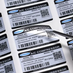 Custom Logo Anti scratch Matte Self Adhesive Waterproof Industrial Product Packaging Labels with Suitable Marking