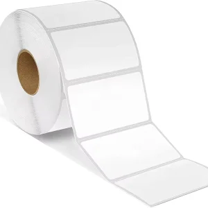 Custom Logo Barcode Oil Proof Waterproof Self Adhesive Thermal Paper Strong Adhesive UPS Worldship Perforated Label Roll