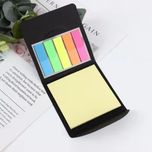 Custom Logo Block Stationery Sticky Note Notepad PET Flag Sticker Combo Set