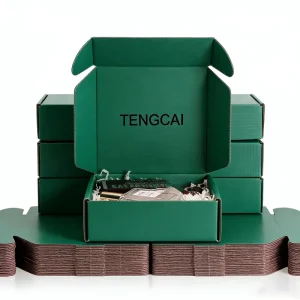 Custom Logo Corrugated Boxes Eco-Friendly Folding Mailer Packaging