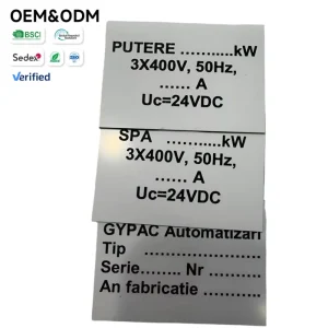 Custom Logo Custom Shape Electrical Label Free Sample Rush Order for Engraver Price Self Adhesive Electrical Traffolyte Labels